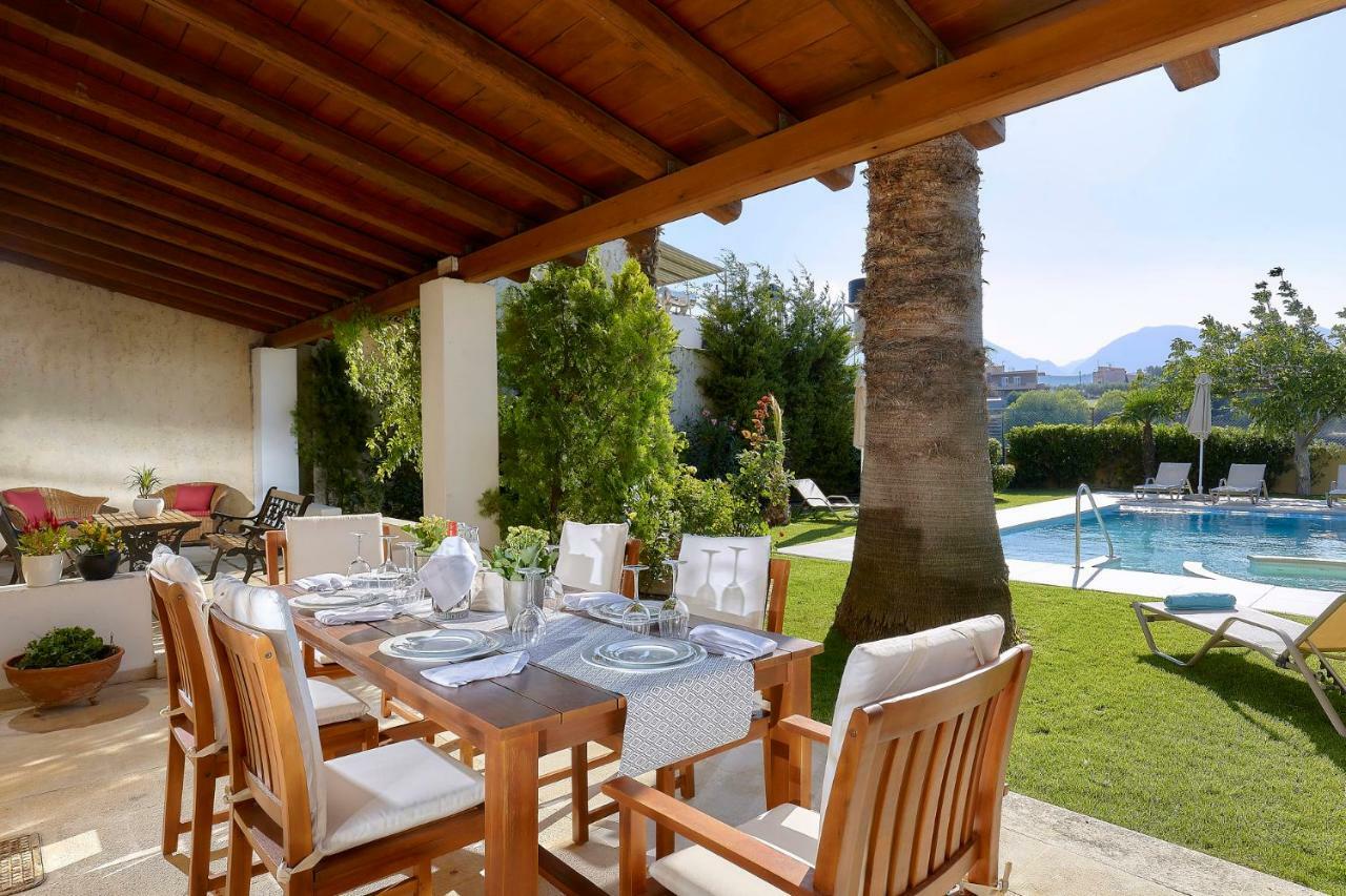 Castello Villa Daphnes - Private Pool & Whirlpool Dhafnes Exterior foto